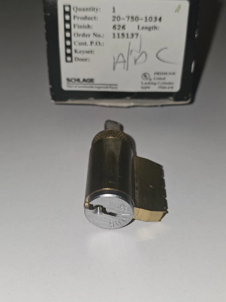 Schlage 20-750-1034 626 Cilindro Primus Cerradura Alta Seguridad Nivel 1 SIN LLAVES Foto 2 de 4