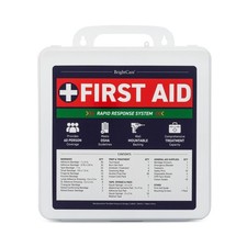 Professional First Aid Kit for Workplace, Wall Mountable  Portable with Hard...