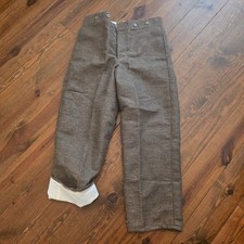 Confederate Rebel Brown Jean Wool Pants Cotton Lined