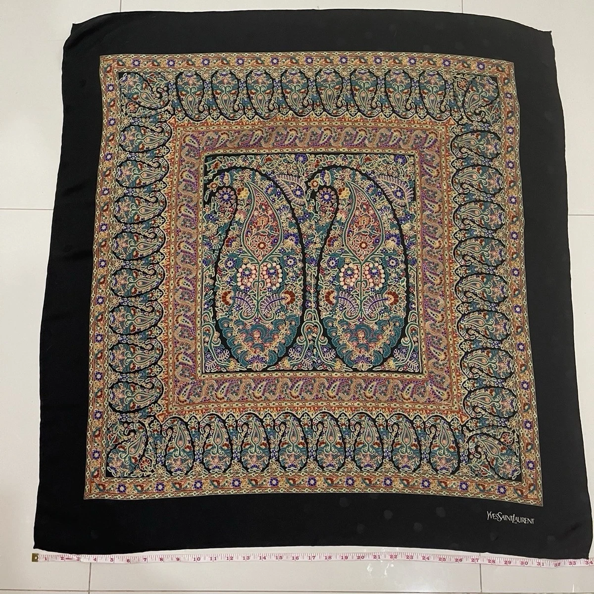 Yves Saint Laurent Saint Laurent Original 100% Silk Vintage