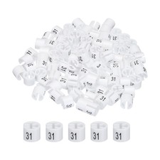 100 x Clothes Hanger Marker Colored Hanger Sizer Number 31 White