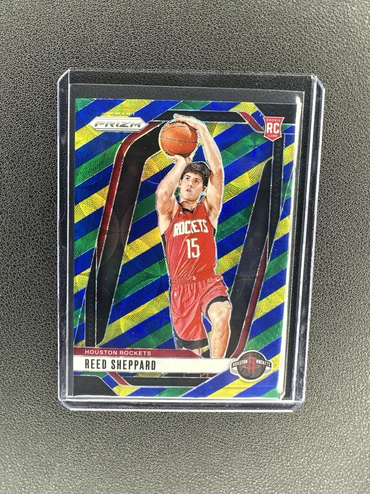 2024-25 Prizm REED SHEPPARD Rookie Choice Blue Yellow Green #268