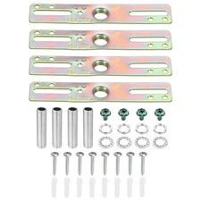 4" Ceiling Light Plate Kit, 4 Pack Light Crossbar Mounting Bracket Universal ...