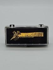 vintage General Dynamics F-16 Fighting Falcon gold-tone tie bar or stick pin