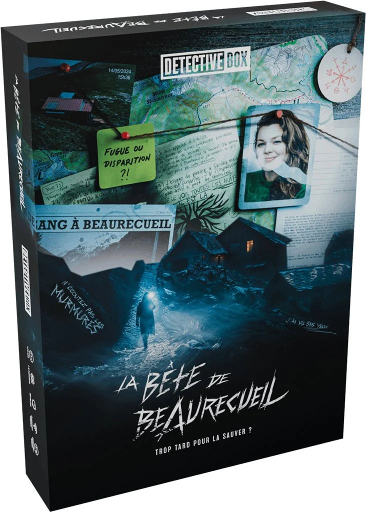 Detective Box La Bête de Beaurecueil : jeu de société soirée enquête