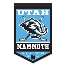 Utah Mammoth Wordmark Logo Banner Flag