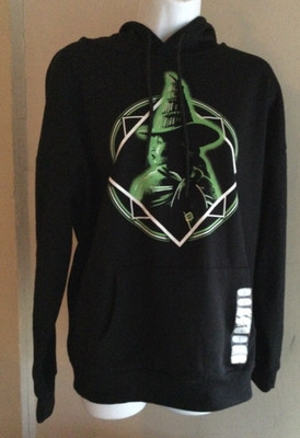 Universal Studios WICKED NWT Black L Make Your Own Magic Hoodie Sweater Elphaba