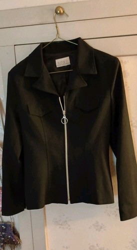 Small Vintage 90’s Era Blazer XOXO Black Long Sleeve Jacket/Blazer - Picture 2 of 5