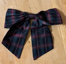 Vintage Club 7 Echo Bowtie Pin-on Accessory Multicolor Plaid One Size 100 Silk