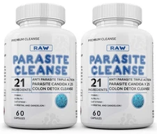Colon Detox Cleanse Parasite Candida 120 Capsules Natural Herbal Supplement USA
