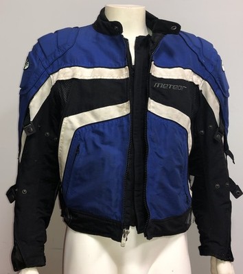 Joe Rocket METEOR Padded Motorcycle Mesh ARMORED Jacket Blue/Black Mens Size M