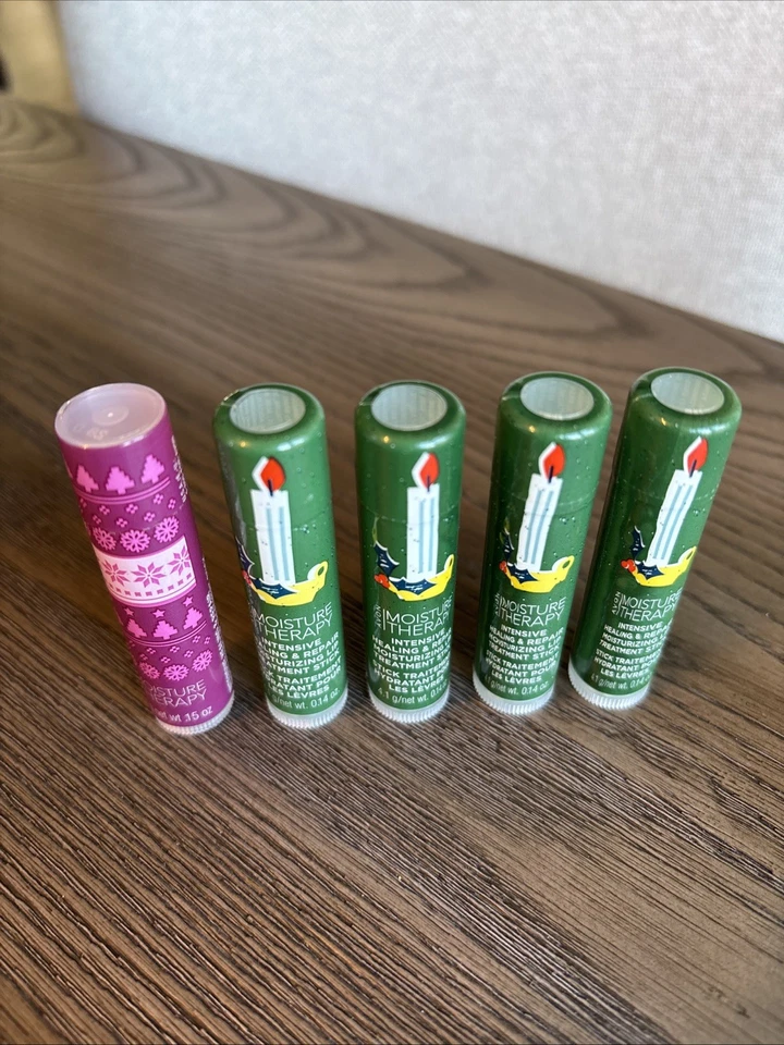 Bálsamo labial curativo intensivo terapia hidratante Avon nuevo lote de 5 Navidad Foto 2 de 3