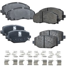 Front and Rear Ceramic Brake Pad Set For 2012-2020 Dodge Grand Caravan