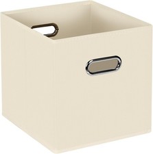 Fabric Storage Bins Cubes Baskets Containers- 11X11X11 with Dual Handles for
