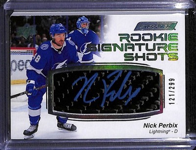 2023-24 Engrained Rookie Signature Shots Nick Perbix #RSS-NP Silver Stick /299