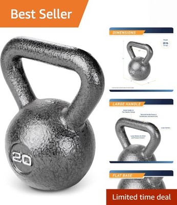 Ergonomic 20 lb Hammertone Kettlebell