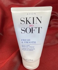 Avon Skin So Soft - Fresh Smooth Body Hair Removal Cream, 4.2 oz, NEW/SEALED