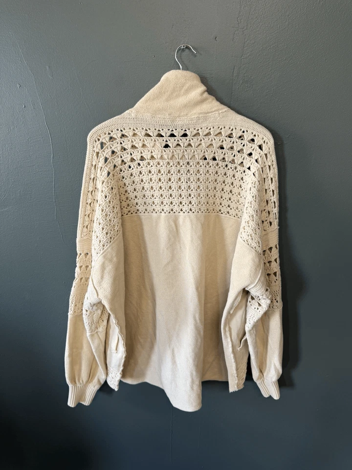 Sudadera Free People Mujer Marfil Manga Larga Talla Grande Foto 2 de 3