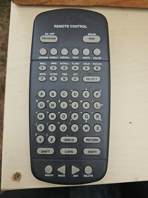 ADAPTIVE MICRO SYSTEMS 1072-1111 Alpha Sign Remote EUC