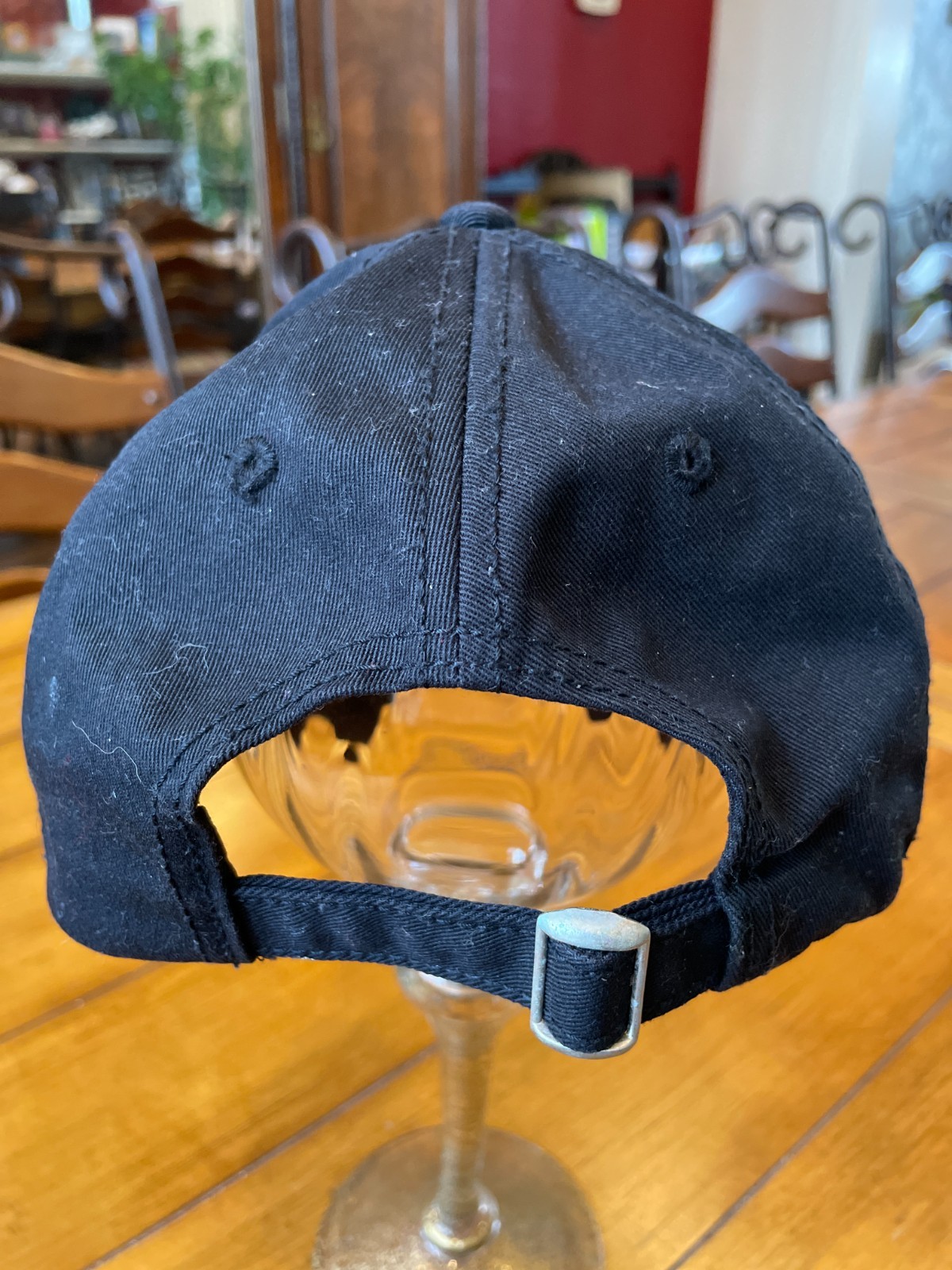 AC/DC Adjustable Cap, black, silver thread, Conce… - image 4