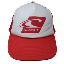 O'Neill Snapback Mesh Back Rope Trucker Hat Red One Size Outdoor Otto