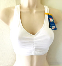Hanes Comfort Flex Fit White Medium Wireless Bralette New with Tag