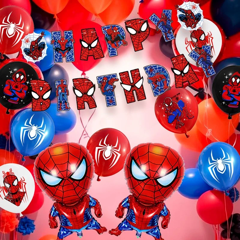 Spiderman-Geburtstagsparty-Zubehörset,30 teiliges Spiderman-Partyset mit Banner - Bild 3 von 4