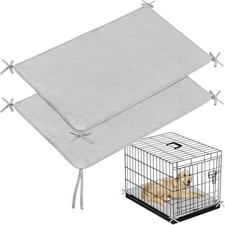Waterproof Dog Crate Mat With Rope Washable Pee Pads Non-Slip 36x23 2 Pack