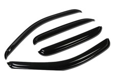 4 Pcs Vent Window Visor Deflector Rain/Sun Guard, Dark Smoke, Compatible with