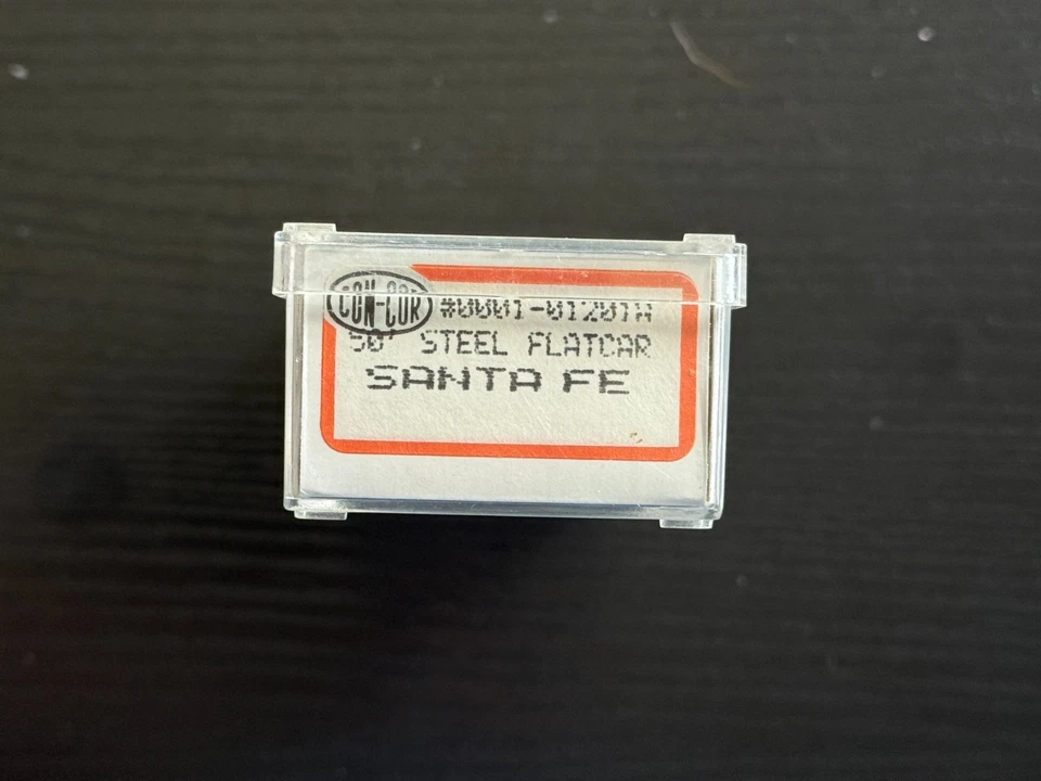 N Con-Cor 1201A Flat Car Santa Fe ATSF 91007 - ME1777 - Image 2 of 2
