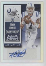 2015 Panini Contenders Rookie Championship Ticket 13/99 Bryan Bennett Auto 11pk