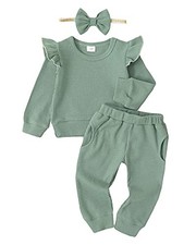Baby Girl Clothes Infant Toddler Girls Fall Winter Outfits 3-6 Months Green
