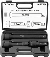 3/4" Drive Impact Extension Set 4", 6", 10" CR-MO Steel Socket Ratchet