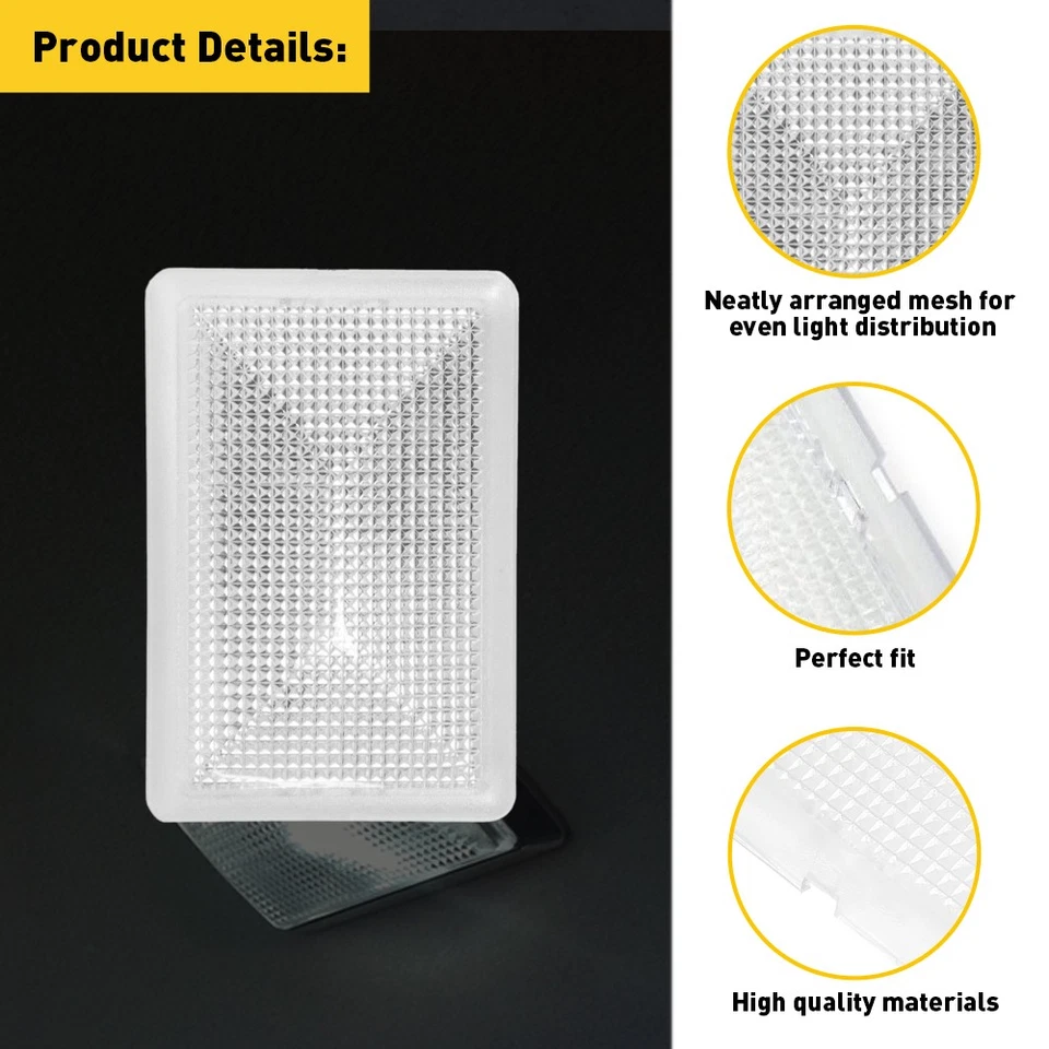 Fit 2004-2011 Ford Ranger 99-04 F-250 F-350 F-450 F-550 SD Dome Light Lens Clear - Image 3 of 4