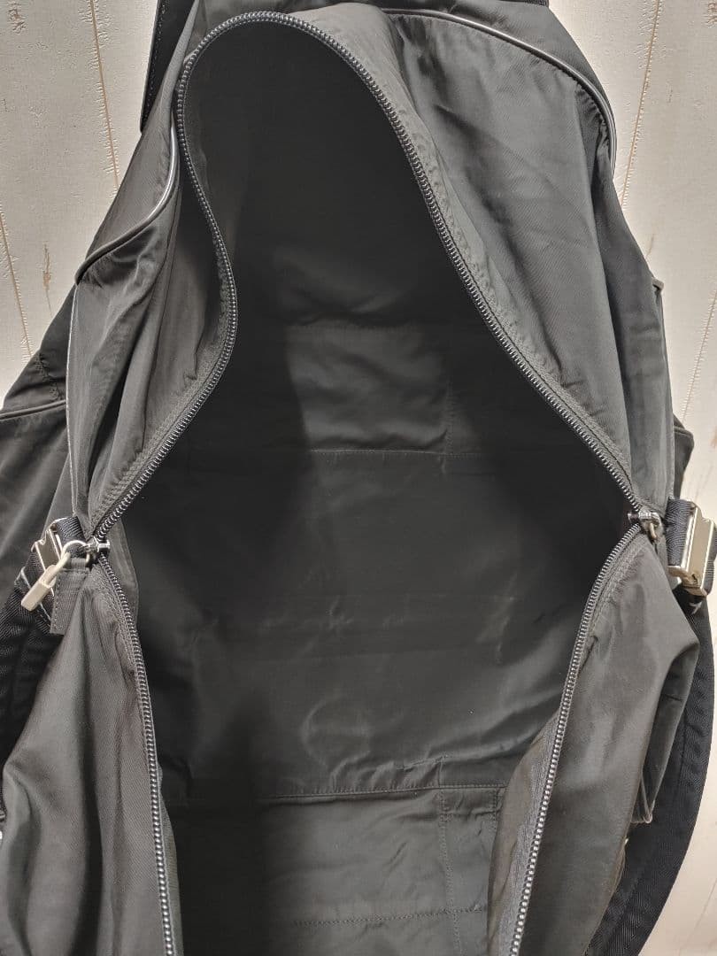 90s 00s PRADA 2WAY Boston Bag Black Large Capacity thumbnail 15