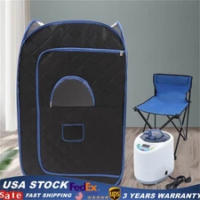 Portable Personal Steam Sauna Folding Home Heated Spa Detox Therapy 1000W 2 L