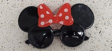 Minnie Mouse Sun-Staches Black Frames Lenses Sunglasses Used Very Nice