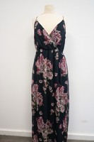 Vero Moda Damen Kleid Dress Maxi Lang Mehrfarbig Gr.M Neu