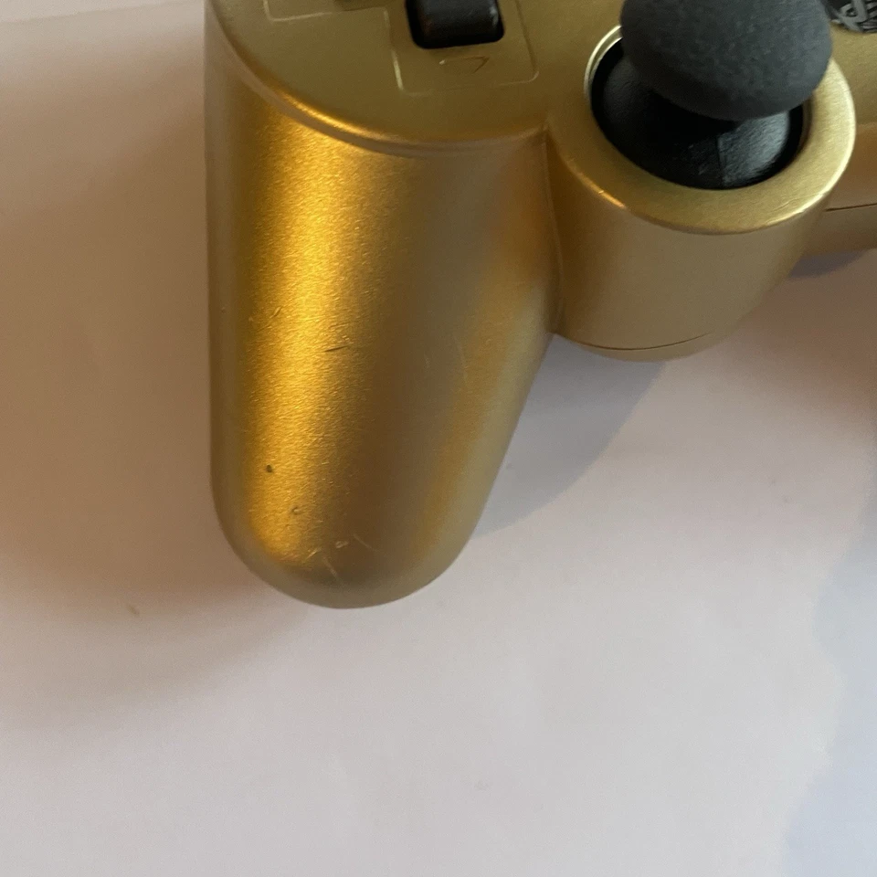Mando Original Sony Playstation 3 PS3 DualShock 3 DORADO COMO NUEVO Foto 3 de 4