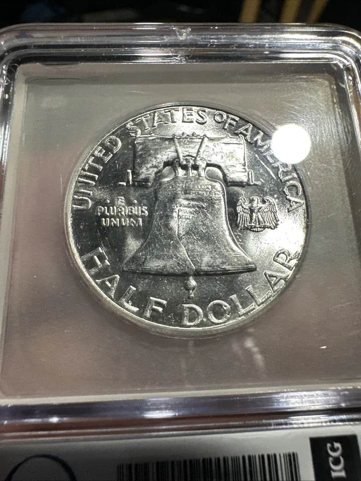 1958 ICG-MS63 Franklin Half Dollar - Image 3 of 4
