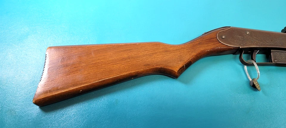 Early Engraved Daisy No. 25 Air Rifle BB Slide/Pump + Provenance 060 Plymouth MI - Image 4 of 4