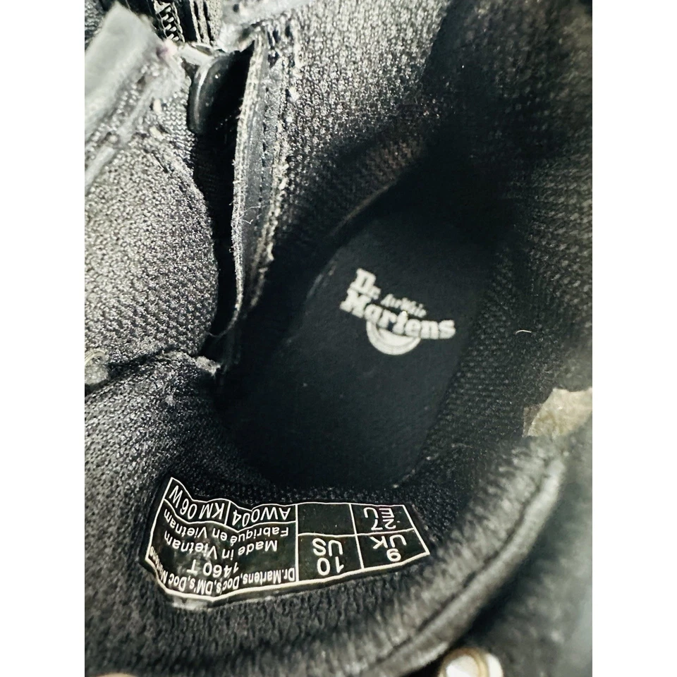 Dr. Martens 1460 T Air Wair Cremallera Lateral Con Cordones Combate Botines Niños Talla 10 Foto 4 de 4