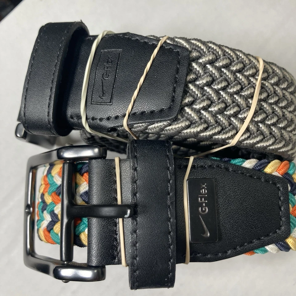 Lote de 2 cinturones de golf Nike G Flex 40-42 para hombre Foto 2 de 4