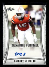 2021 Leaf Draft #BA-GR1 Gregory Rousseau Rookie Autographs  Mint+ New