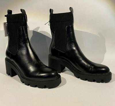 Zara Schuhe Zara Stiefeln ZARA Stiefel Mit Gummischaft Leder