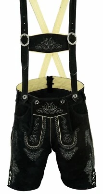 DYNAMITE GEAR GENUINE LEATHER MENS SHORT GERMAN LEDERHOSEN OKTOBERFEST
