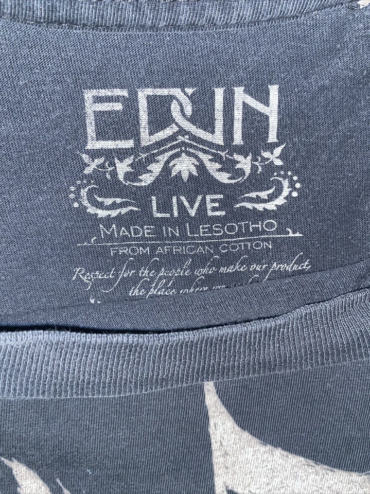 Camiseta Gráfica Negra USADA Music Rising EDUN XXL “Instruments For Gulf Coast” U2 Foto 3 de 4