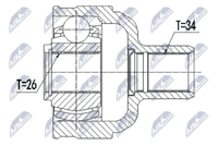 NPW-PL-084 NTY Gelenksatz, Antriebswelle FüR Opel,Vauxhall