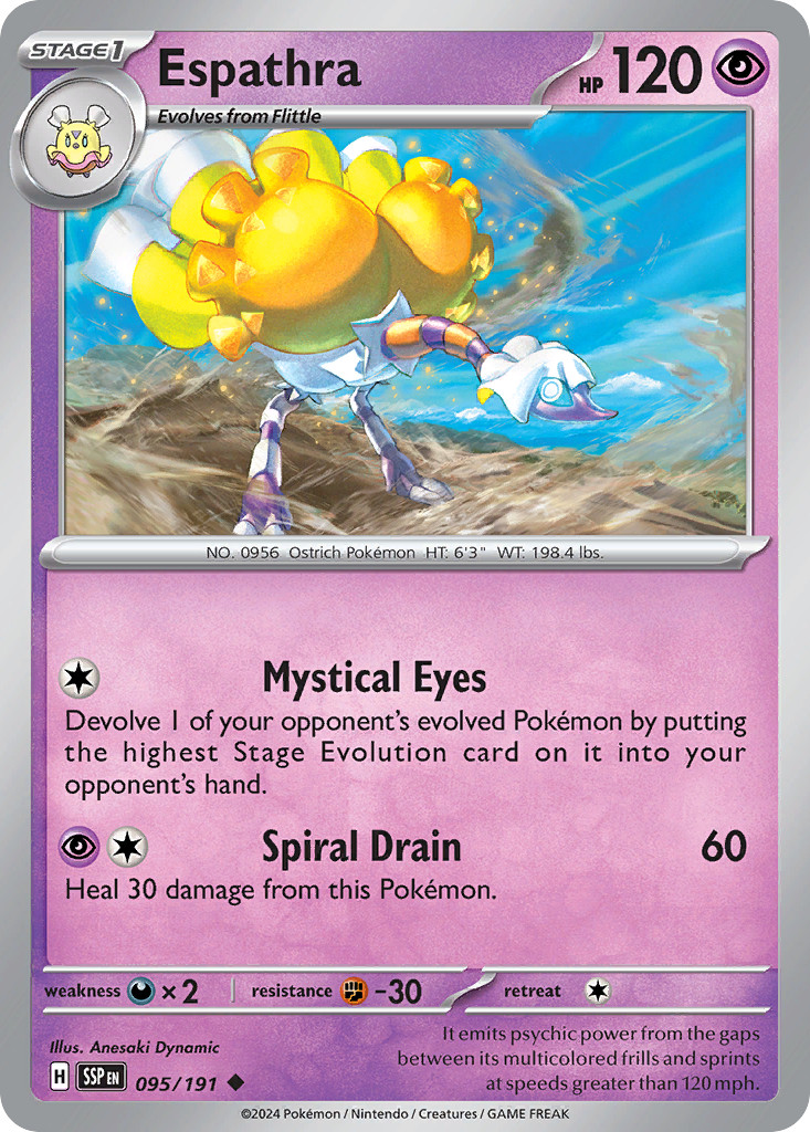 Espathra 95/191 Uncommon | Surging Sparks | Pokemon Card