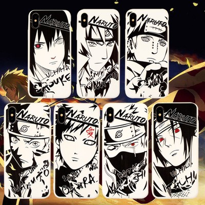 Cool Black White Naruto Sasuke Kakashi Soft Case For Iphone Xs Max